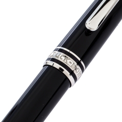 Pre Owned  Montblanc Meisterstuck Pix Black Resin Platinum Finish Ballpoint Pen 