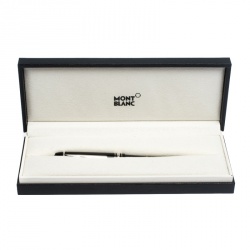 Pre Owned Montblanc Meisterstuck Black Resin Silver Tone Ballpoint Pen