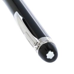 Pre Owned Montblanc StarWalker Black Resin Silver Tone Ballpoint Pen