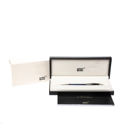 Pre Owned Montblanc StarWalker Cool Blue SIlver Tone Metal Fineliner Pen