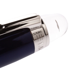 Pre Owned Montblanc StarWalker Cool Blue SIlver Tone Metal Fineliner Pen