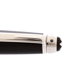 Pre Owned Montblanc Black Meisterstuck Resin Silver Tone Ballpoint Pen