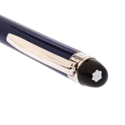 Pre Owned Montblanc StarWalker Cool Blue Resin Silver Tone Metal Ballpoint Pen