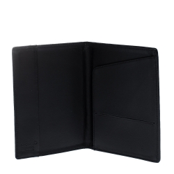 Pre Owned Montblanc Black Fabric and Leather Nightflight Passport Holder