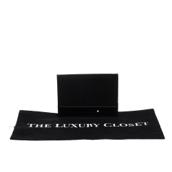 Pre Owned Montblanc Black Fabric and Leather Nightflight Passport Holder