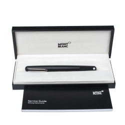 Pre Owned Montblanc Black M Ultra Matte Resin Rollerball Pen