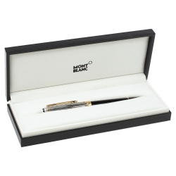 Pre Owned Montblanc Meisterstuck Solitaire Doue Black Resin Rollerball Pen