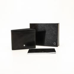 Pre Owned MontBlanc Black Leather Meisterstuck Wallet 