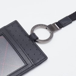 Montblanc Black Leather Lanyard ID Card Holder