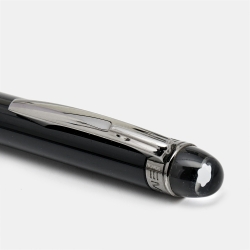 Pre Owned قلم حبر جاف مون بلان ستار واكر ميدنايت راتنج اسود وذهب وردي اللون