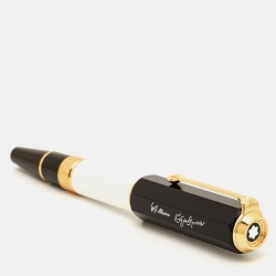 Pre Owned Montblanc Writers Edition William Shakespeare Resin Composite Gold Plated RollerBall Pen