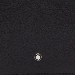 Pre Owned Montblanc Black Leather Meisterstuck Bifold Passport Holder