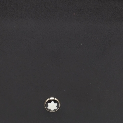 Pre Owned Montblanc Black Leather Meisterstück 6CC Money Clip Wallet