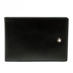 مملوكة مسبقًا Montblanc Black Leather Meisterstuck Notepad Wallet