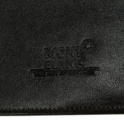 Pre Owned Montblanc Black Leather Wallet Organiser