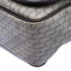 MontBlanc Beige Coated Canvas Messenger Bag