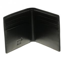 Pre Owned Montblanc Black Leather Meisterstuck Bifold Wallet