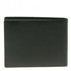 Pre Owned Montblanc Black Leather Meisterstuck Bifold Wallet