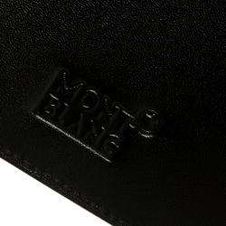 Pre Owned Montblanc Black Leather Meisterstuck Bifold Wallet