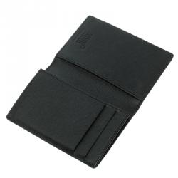 Montblanc Black Canvas and Leather Bifold Wallet