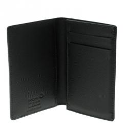 Montblanc Black Canvas and Leather Bifold Wallet