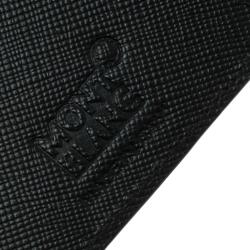 Montblanc Black Canvas and Leather Bifold Wallet