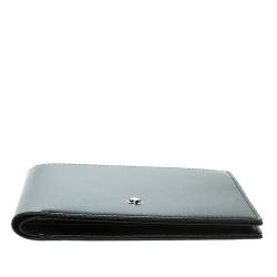 Pre Owned Montblanc Black Leather Miesterstuck Bifold Wallet