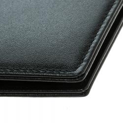 Pre Owned Montblanc Black Leather Miesterstuck Bifold Wallet