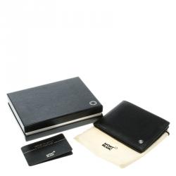 Pre Owned MontBlanc Black Leather Westside Wallet