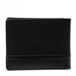 Montblanc Black Nylon Nightflight 4cc Money Clip Wallet