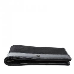 Montblanc Black Nylon Nightflight 4cc Money Clip Wallet