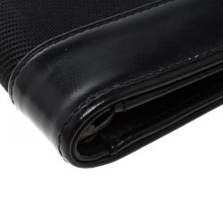 Montblanc Black Nylon Nightflight 4cc Money Clip Wallet