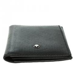Pre Owned Montblanc Black Leather Meisterstuck Card Holder