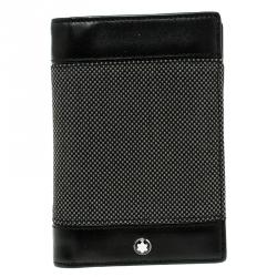 Pre Owned Montblanc Meisterstuck Canvas Business Card Holder