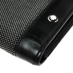 Pre Owned Montblanc Meisterstuck Canvas Business Card Holder