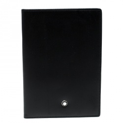 Pre Owned Montblanc Black Leather Meisterstuck Passport Holder