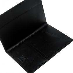 Pre Owned Montblanc Black Leather Meisterstuck Passport Holder