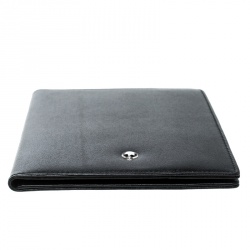 Pre Owned Montblanc Black Leather Meisterstuck Passport Holder