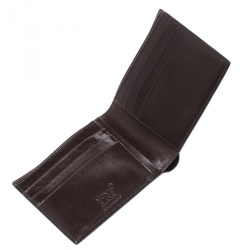 Montblanc Dark Brown Croc Embossed Leather Miesterstuck Bifold Wallet