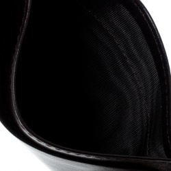 Pre Owned Montblanc Dark Brown Leather Meisterstuck Card Holder