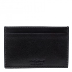 Pre Owned Montblanc Dark Brown Leather Meisterstuck Card Holder