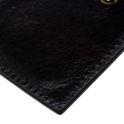 Pre Owned Montblanc Dark Brown Leather Meisterstuck Card Holder