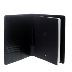 Pre Owned Montblanc Black Leather Medium Meisterstuck Notebook Organizer