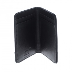 Pre Owned Montblanc Black Canvas and Leather Nightflight Card Holder