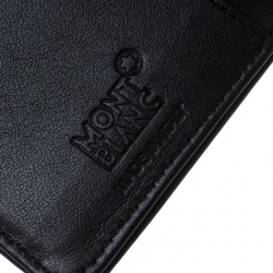 Pre Owned Montblanc Black Canvas and Leather Nightflight Card Holder