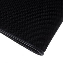 Pre Owned Montblanc Black Canvas and Leather Nightflight Card Holder