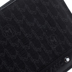 Montblanc Black Coated Canvas and Leather Signature Bifold Wallet
