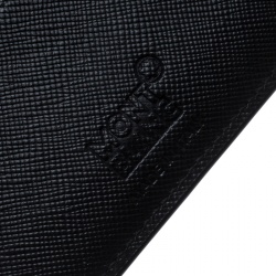 Montblanc Black Coated Canvas and Leather Signature Bifold Wallet
