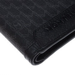 Montblanc Black Coated Canvas and Leather Signature Bifold Wallet