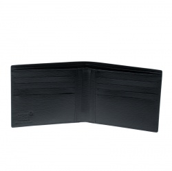 Pre Owned Montblanc Black Leather Westside Bifold Wallet